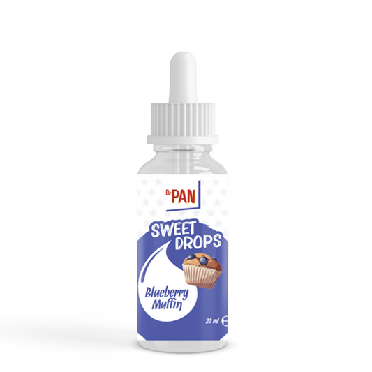 Dr.Pan Sweet Drops Blueberry Muffin - Yabanmersini aromalı sıvı tatlandırıcı (30ml)