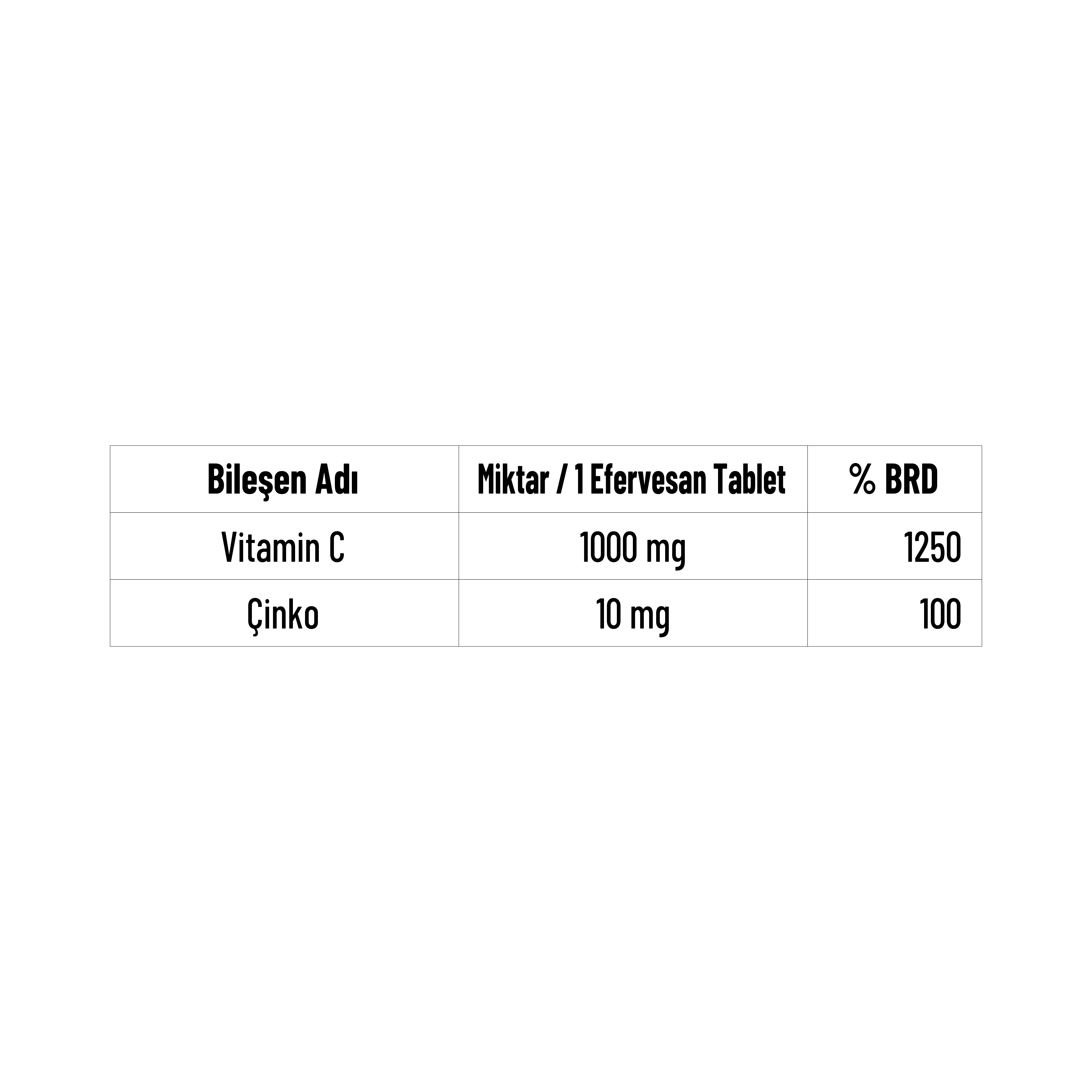 C-HOT VİTAMİN C + ÇİNKO EFERVESAN TABLET