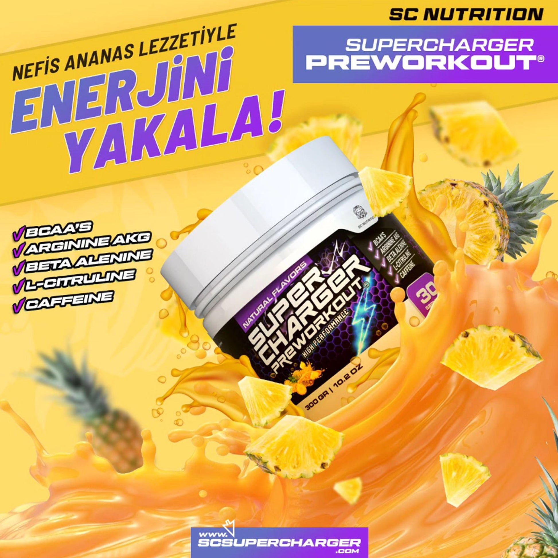 PREWORKOUT<br> ANANAS - Super Charger