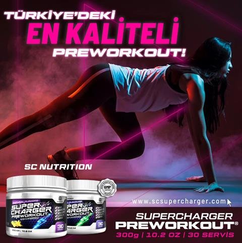 PREWORKOUT<br> YEŞİL ELMA - Super Charger