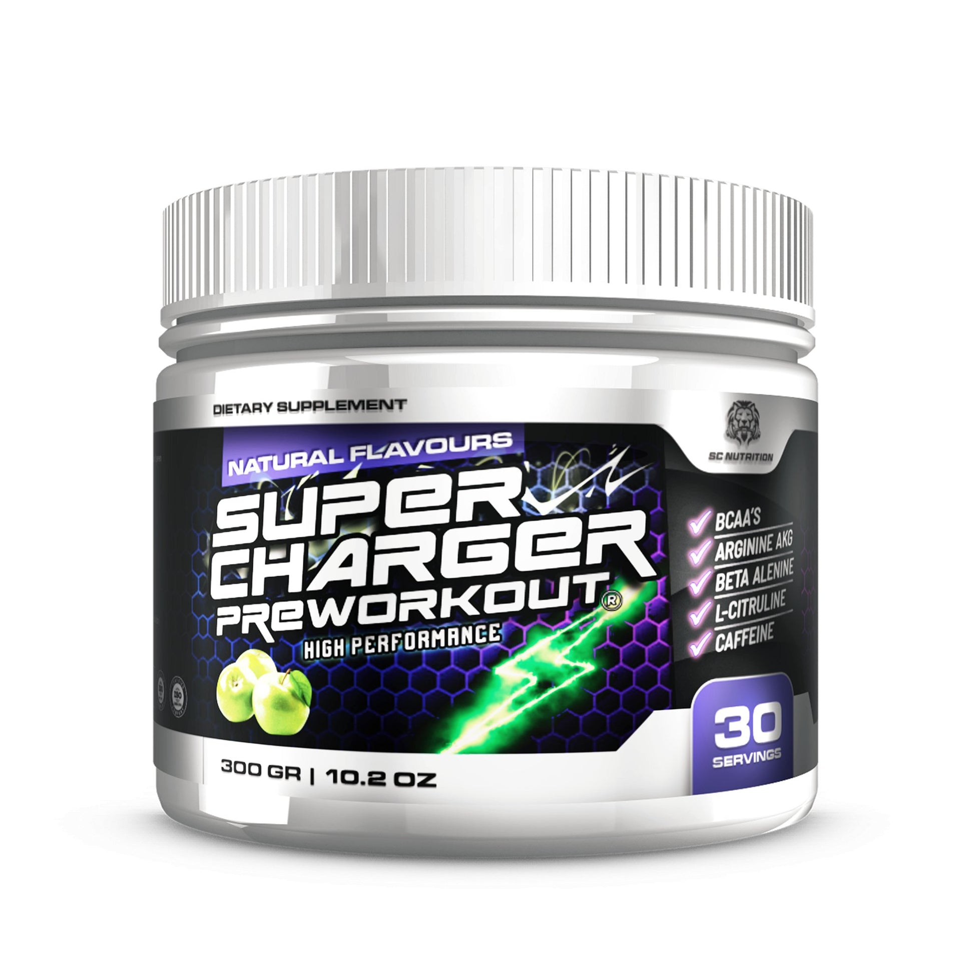 PREWORKOUT<br> YEŞİL ELMA - Super Charger